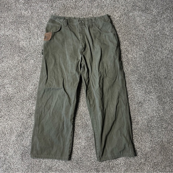 Wranglers Riggs Workwear, 38 x 36, Green - Picture 1 of 8